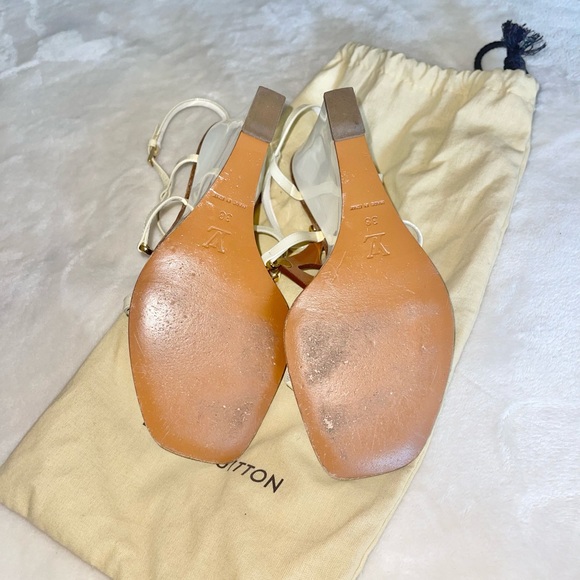 Louis Vuitton leather & patent leather wedge heels - Picture 11 of 12